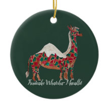 girafe de Noël/chameau