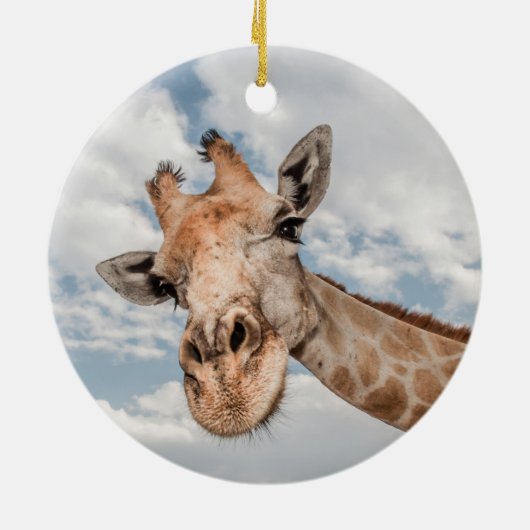 Décoration En Céramique Giraffe curieuse (Dos)