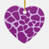 Décoration En Céramique Giraffe violette (Devant)