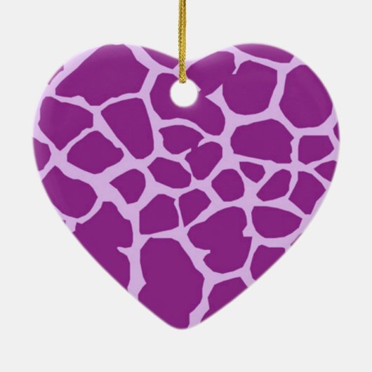 Décoration En Céramique Giraffe violette (Dos)