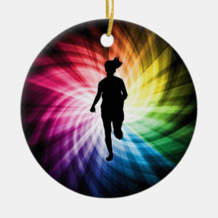 Décoration En Céramique Girl Marathon Runner