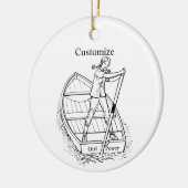 Décoration En Céramique Girl Power Sculling Boat Thunder_Cove (Gauche)