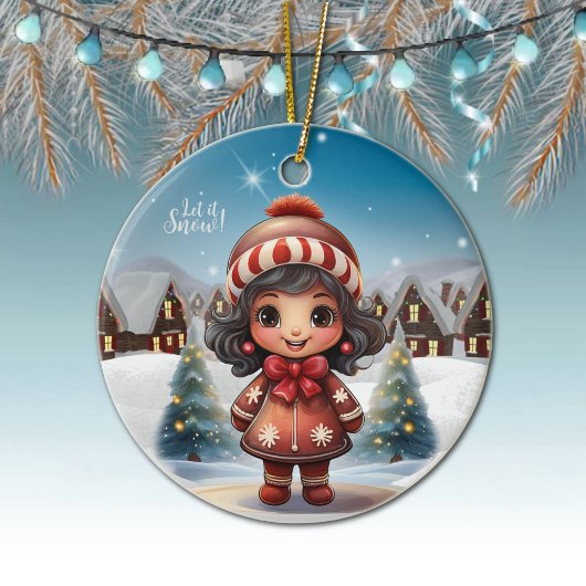 Décoration En Céramique Girly Character stocking stuffer for female 🎄