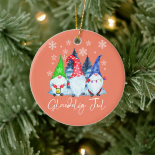 Décoration En Céramique Glaedelig Jul Nordic Gnomes Tomte Nisse Danish