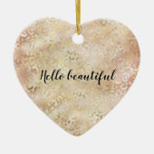 Décoration En Céramique Glam Gold Rose (Devant)