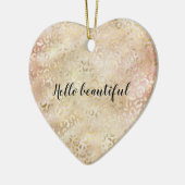 Décoration En Céramique Glam Gold Rose (Gauche)