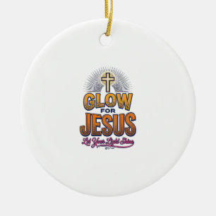 Décoration En Céramique Glorifiez Jésus Laissez Votre Lumière Briller Chri