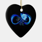 Décoration En Céramique Glowing infinity with blue rose (Droite)