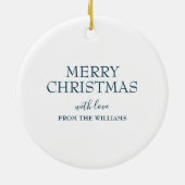 Décoration En Céramique Gnome de Noël mignon personnalisée (Dos)