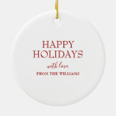 Décoration En Céramique Gnome de Noël mignon personnalisée (Dos)