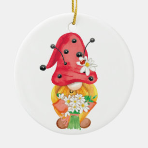 Décoration En Céramique gnome d'été 1