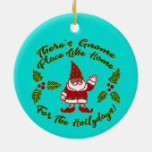 Décoration En Céramique Gnome Endroit Comme Maison | Noël (Dos)