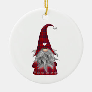 DÉCORATION EN CÉRAMIQUE GNOME/MERRY NOËL SUR L'AUTRE CÔTÉ DE CERAMIC ORNA
