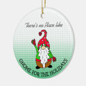 Décoration En Céramique Gnome pour les fêtes Noël (Gauche)