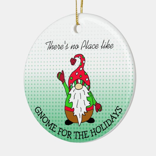 Décoration En Céramique Gnome pour les fêtes Noël (Gauche)