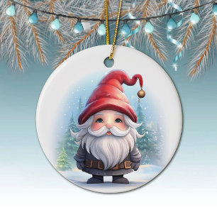 Décoration En Céramique Gnome Unique Winter Wonderland Gonk amateur de déc