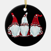 DÉCORATION EN CÉRAMIQUE GNOME VALENTIN  (Devant)