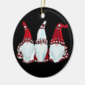 DÉCORATION EN CÉRAMIQUE GNOME VALENTIN  (Gauche)