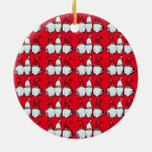 DÉCORATION EN CÉRAMIQUE GNOME VALENTIN  (Dos)