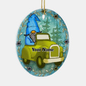 Décoration En Céramique Gnome voiture (Droite)