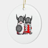 Décoration En Céramique Gnomes nordiques mignons Viking Tomte Couple Scand (Gauche)