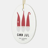 Décoration En Céramique Gnomes pour l'ornement de Noël (Gauche)