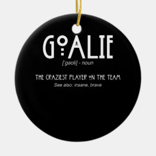 Décoration En Céramique Goalie Gear Goalkeeper Définition Football Hockey