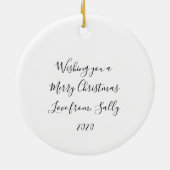 DÉCORATION EN CÉRAMIQUE GOBAL LOCKDOWN 2020 FACE MASK AJOUTER LA PHOTO (Dos)