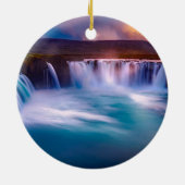 Décoration En Céramique Godafoss, chutes d'Islande (Dos)