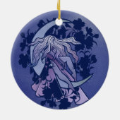 Décoration En Céramique Goddess de lune violette Wiccan Triple Moon Symbol (Dos)