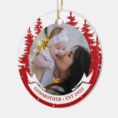 Décoration En Céramique Godmère Année Etablie Photo Noël (Gauche)