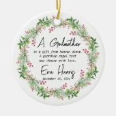 Décoration En Céramique Godmère Christening Baptême (Devant)