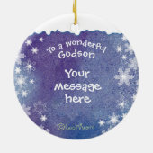 Décoration En Céramique Godson, Snowman & Deer, Noël (Dos)