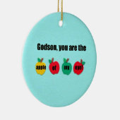 Décoration En Céramique Godson, tu es la pomme de mon oeil ! (Droite)