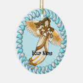 Décoration En Céramique Gold Christian Angel (Droite)