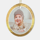 Décoration En Céramique gold Frame Baby's First Christmas (Gauche)