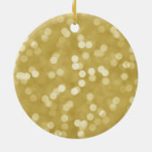 Décoration En Céramique Gold Lights Pet's First Christmas Photo (Dos)