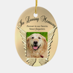 Décoration En Céramique Gold Pet Memorial Ajouter une photo