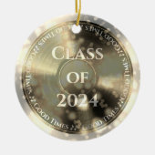 Décoration En Céramique Gold Vinyl Record Classe (Devant)