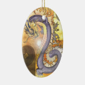 Décoration En Céramique Golden Dragon~ornement (Droite)