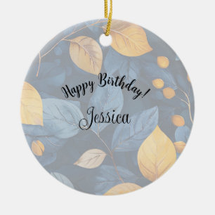 Décoration En Céramique Golden Foliage Dreams Automne Nature Beauté