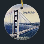 Décoration En Céramique Golden Gate Bridge San Francisco Watercolor Art<br><div class="desc">Golden Gate Bridge Watercolor Art</div>