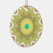 Décoration En Céramique gOLDEN JAUNE motif tribal d'origine africaine (Droite)