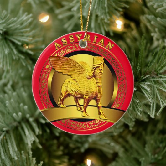 Décoration En Céramique Golden Lamassu (Arbre)