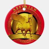 Décoration En Céramique Golden Lamassu (Devant)