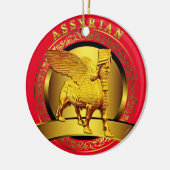 Décoration En Céramique Golden Lamassu (Gauche)