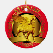 Décoration En Céramique Golden Lamassu (Dos)