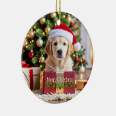 Décoration En Céramique Golden Retriever Christmas (Droite)