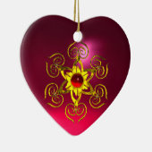 Décoration En Céramique GOLDEN ROSE RUBY, Rose violet (Droite)