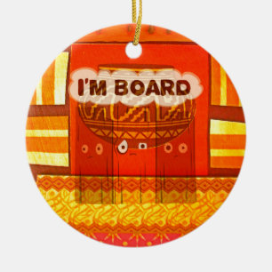 Décoration En Céramique Golden Rouge Africain Couleurs traditionnelles Fun